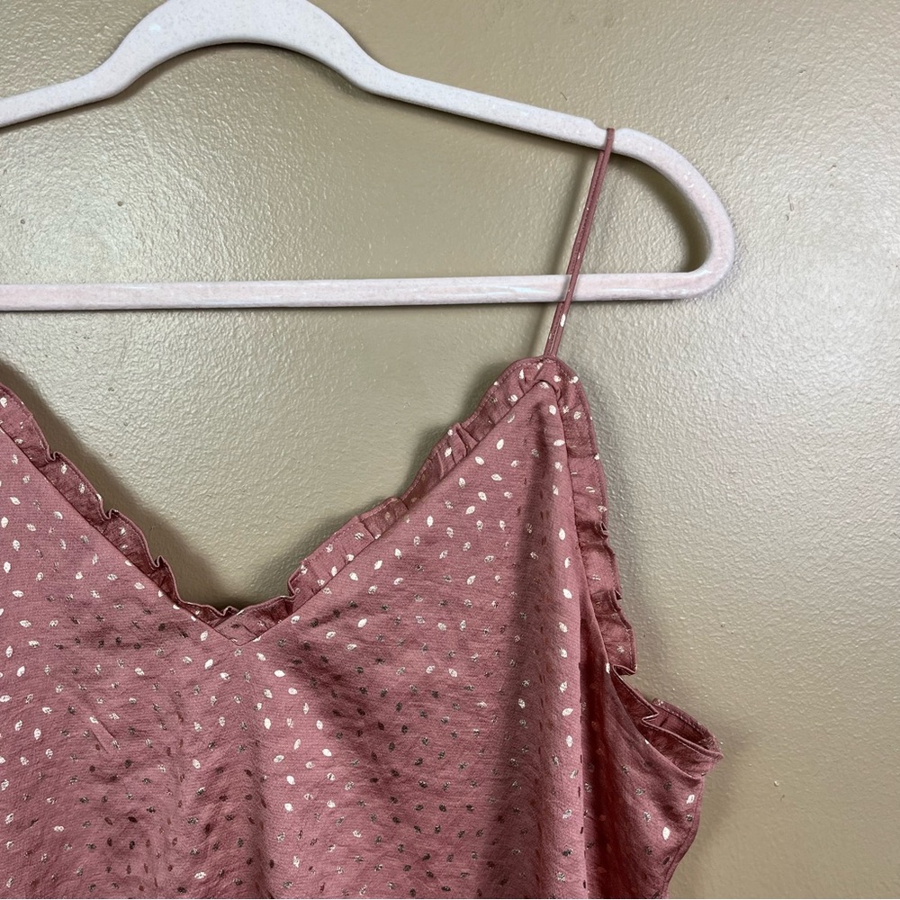 Ruffle Slip Tank Women's L/XL
